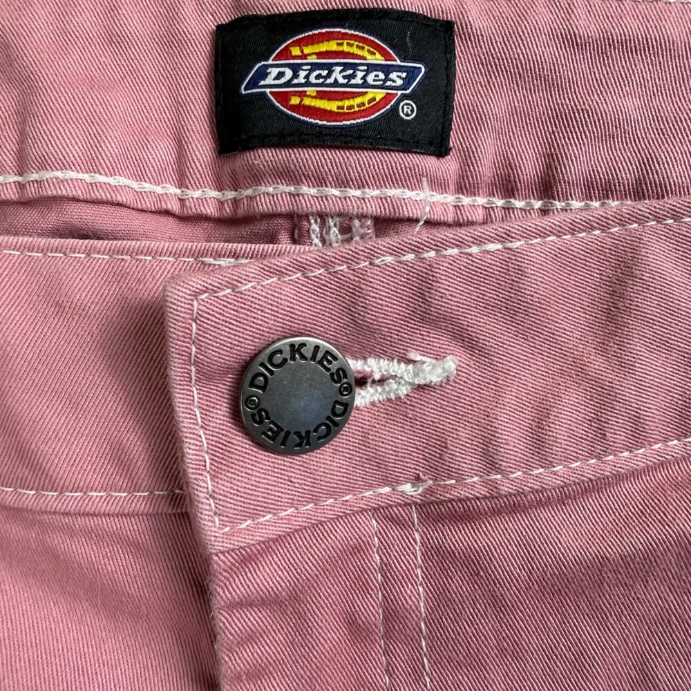 Dickies Pink Utility Streetwear Carpenter Pants Women Size 30" Workwear Retro - Picture 3 of 5